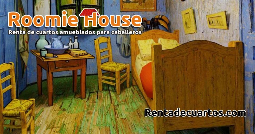 Renta de cuartos amueblados para caballeros